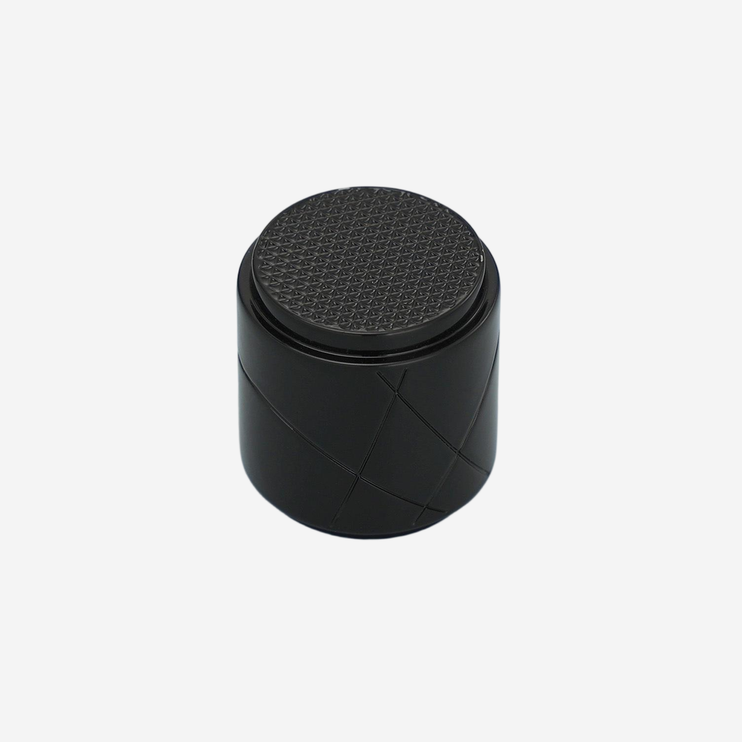 Black Cross Line Cylindrical Perfume Cap