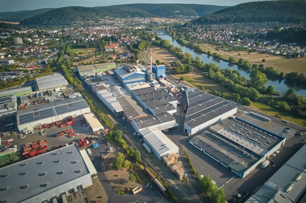 Aerial view of the Gerresheimer Lohr facility